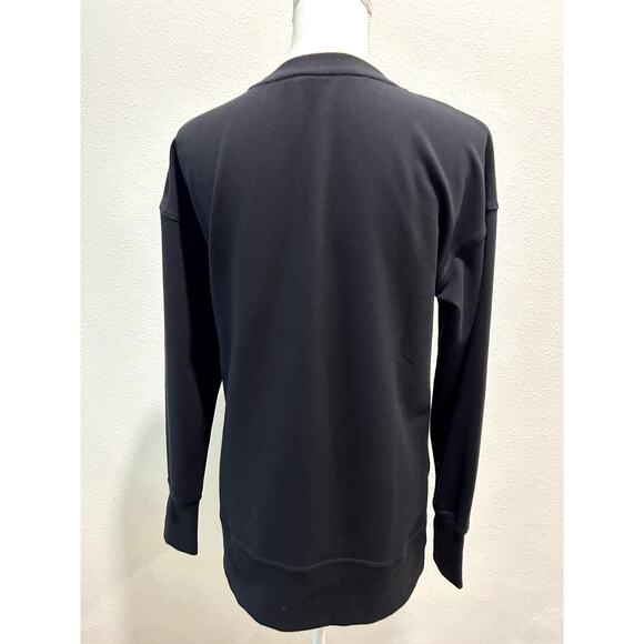 ID Ideology Women's Comfort Crewneck Long Sleeve Tunic Top - Deep Black Small S - Picture 4 of 6